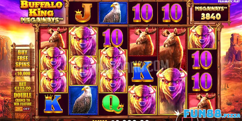 Buffalo King Megaways - Trải Nghiệm Nổ Hũ Siêu Đỉnh 3 Biểu tượng cuốn hút trong Buffalo King Megaways