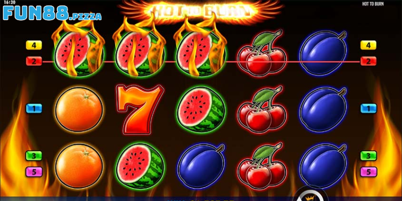 Hot To Burn - Khám Phá Trò Chơi Nổ Hũ Đẳng Cấp 2 Hướng dẫn cách quay hũ chi tiết